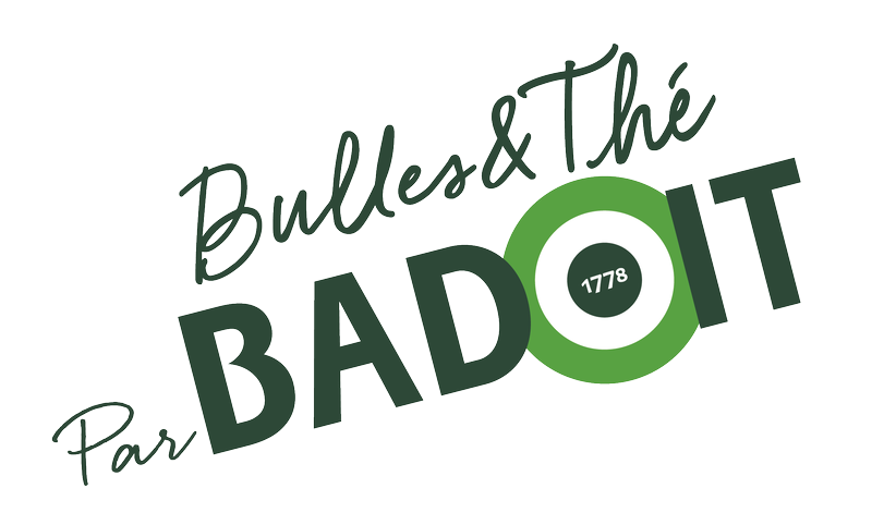 logo badoit bulles de thé